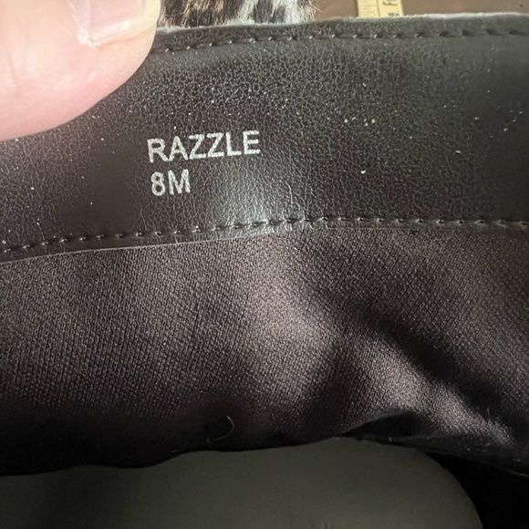 Sancturary Womens 8 Bold Fun Pointed Toe Zipper Leopard Heel Bootie Block Boots - Picture 11 of 13